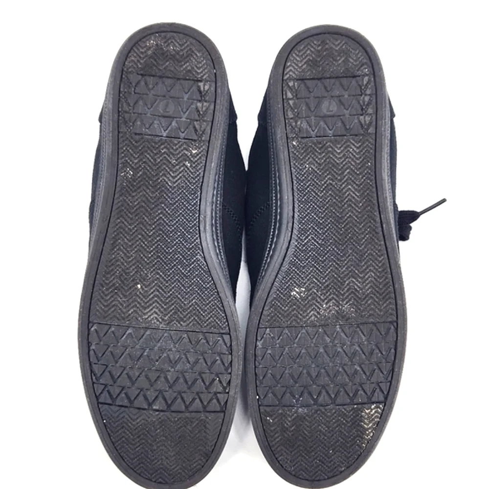 Wild Fable Black Canvas Lace Up Sneakers Shoes Womens Size 7